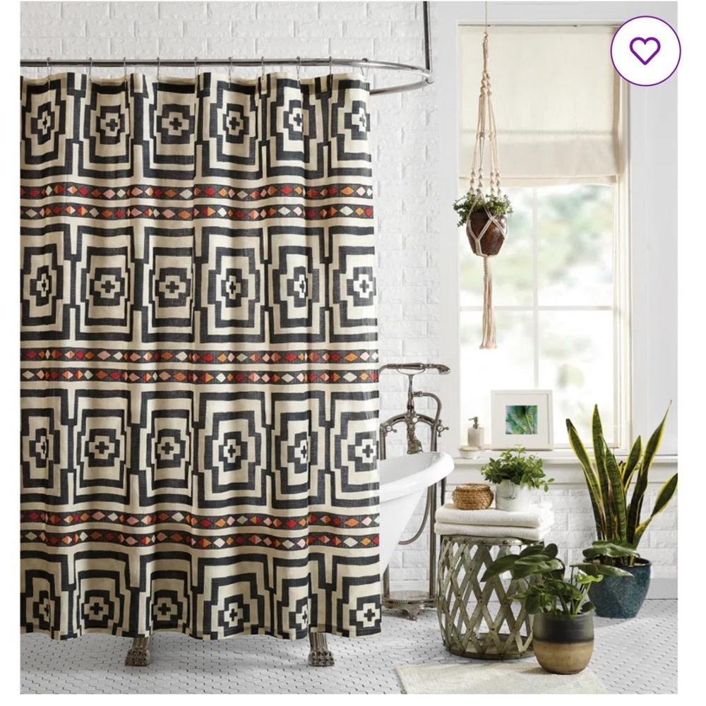Jungalow Hypnotic Shower Curtain. NWT/NIB.
